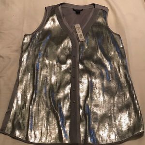 August Silk top NWT